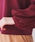 【洗える/すっきり丈/きれいめ】ストレッチポンチ袖チュールカットソー