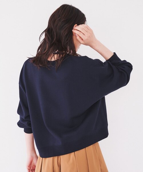 コットン100/スウェットライク】クロップド丈コットンプル