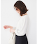 【通勤】ジョーゼット タックブラウス