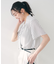 【通勤/オフィス/二の腕カバー】ボウタイブラウス