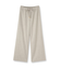 【きれいめリラクシー/ウエストゴム】ウールサキソニー ワイドパンツ