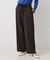 【ウエストゴム/リラックス】ソフトフラノワイドパンツ