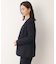 【軽くて快適！】ウール混 ストレッチノーカラージャケット