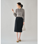 【軽くて快適！】ウール混 ストレッチタイトスカート