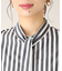 【ボウタイ取り外し可能】3WAY ストライプシャツブラウス