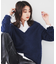 【毛足感/リラクシー】スーリーアルパカ混Vネックニット