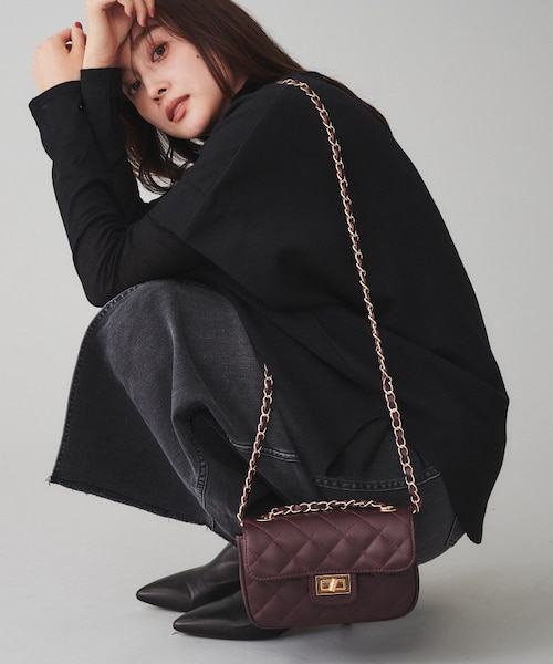 美品 Maison Vincent キルティングチェーンショルダーバッグ Amazon | [アンタイトル] 【Maison Vincent】キルティング