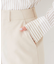 コットンライク ワイドストレートパンツ
