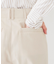 コットンライク ワイドストレートパンツ