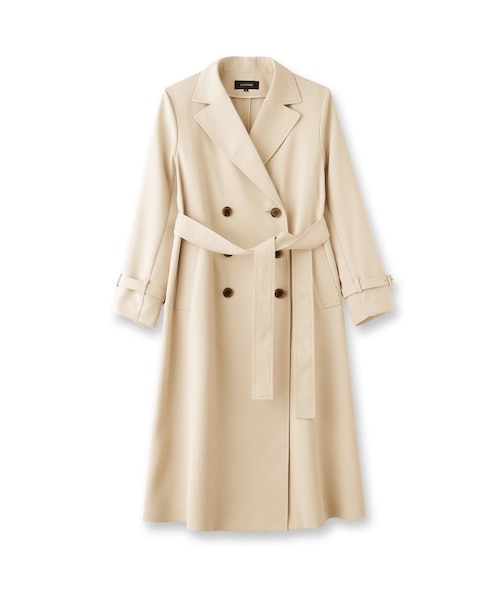 通勤/春コート】バックサテン トレンチコート｜アンタイトルの通販