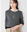 【配色カラー/アンサンブル可能】きれいめ七分袖ニット