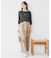 【配色カラー/アンサンブル可能】きれいめ七分袖ニット