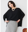 【体型カバー/透けにくい】ワイドシルエットニット
