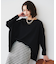 【体型カバー/透けにくい】ワイドシルエットニット