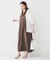 【コットン100／前開き／夏ワンピ】ロングシャツワンピース