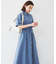 【コットン100／前開き／夏ワンピ】ロングシャツワンピース