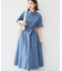 【コットン100／前開き／夏ワンピ】ロングシャツワンピース