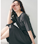 【きれいめ/上品/夏ワンピ】アシメネックワンピース