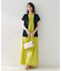 【コットン100/夏ワンピ/ナロー】シャーリングワンピース