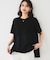 【UVカット/接触冷感/Tシャツ】異素材ドッキングペプラム