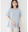 【UVカット/接触冷感/Tシャツ】異素材ドッキングペプラム