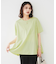 【UVカット/接触冷感/Tシャツ】異素材ドッキングペプラム
