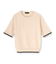 【アンサンブル可/薄手/洗える】5分袖クルーニット