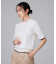 【アンサンブル可/薄手/洗える】5分袖クルーニット