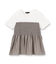 【コットン100/洗える/Tシャツ】シャーリングドッキングペプラム