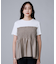 【コットン100/洗える/Tシャツ】シャーリングドッキングペプラム