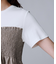 【コットン100/洗える/Tシャツ】シャーリングドッキングペプラム