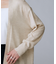 【アンサンブル可/オフィス/ボタンなし】シルクウールカシミヤ 着流しカーディガン