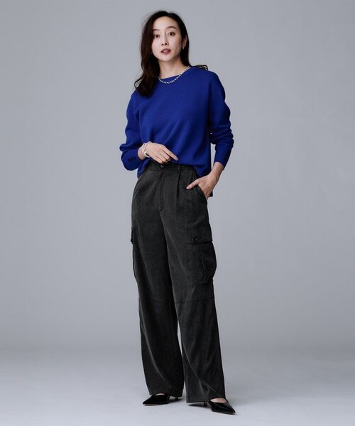 ★*様 キュプラ カーゴパンツのコーディネートスナップ Umina｜GRANCYのカーゴパンツを使ったコーディネート - WEAR