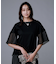 【コットン100/Tシャツ/フレア袖】シアースリーブ プルオーバー