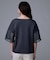【コットン100/Tシャツ/フレア袖】シアースリーブ プルオーバー
