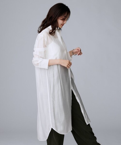 8.9までkhoki レイヤードロングシャツ レイヤードロングシャツ(ブラック) | シャツ・ブラウス | KINGLILY