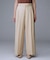 【洗える/ウエスト後ろゴム】ウール混　タックワイドパンツ
