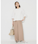 【TORRAZZO DONNA】ニット×ファブリックティアードブラウス