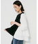【TORRAZZO DONNA】ニット×ファブリックティアードブラウス