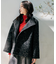 【エレガント/ミディアウター】ミックスヘリンボンコート