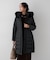 【はっ水機能/フード取り外し可/防寒】ロングダウンコート