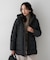 【はっ水機能/フード取り外し可】ミディダウンコート