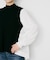 【TORRAZZO DONNA】ニット×ファブリック ハイブリッドブラウス