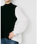 【TORRAZZO DONNA】ニット×ファブリック ハイブリッドブラウス
