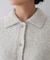 【大人な品格/ふわふわニット】フォックスカシミヤ衿付きカーディガン