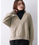 【Liyoca】ソフト裏毛Vネックプルオーバー
