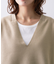 【Liyoca】ソフト裏毛Vネックプルオーバー