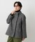 【スタンドカラー/オンオフ使える】クラシカルツイードコート