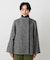 【スタンドカラー/オンオフ使える】クラシカルツイードコート