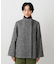 【スタンドカラー/オンオフ使える】クラシカルツイードコート
